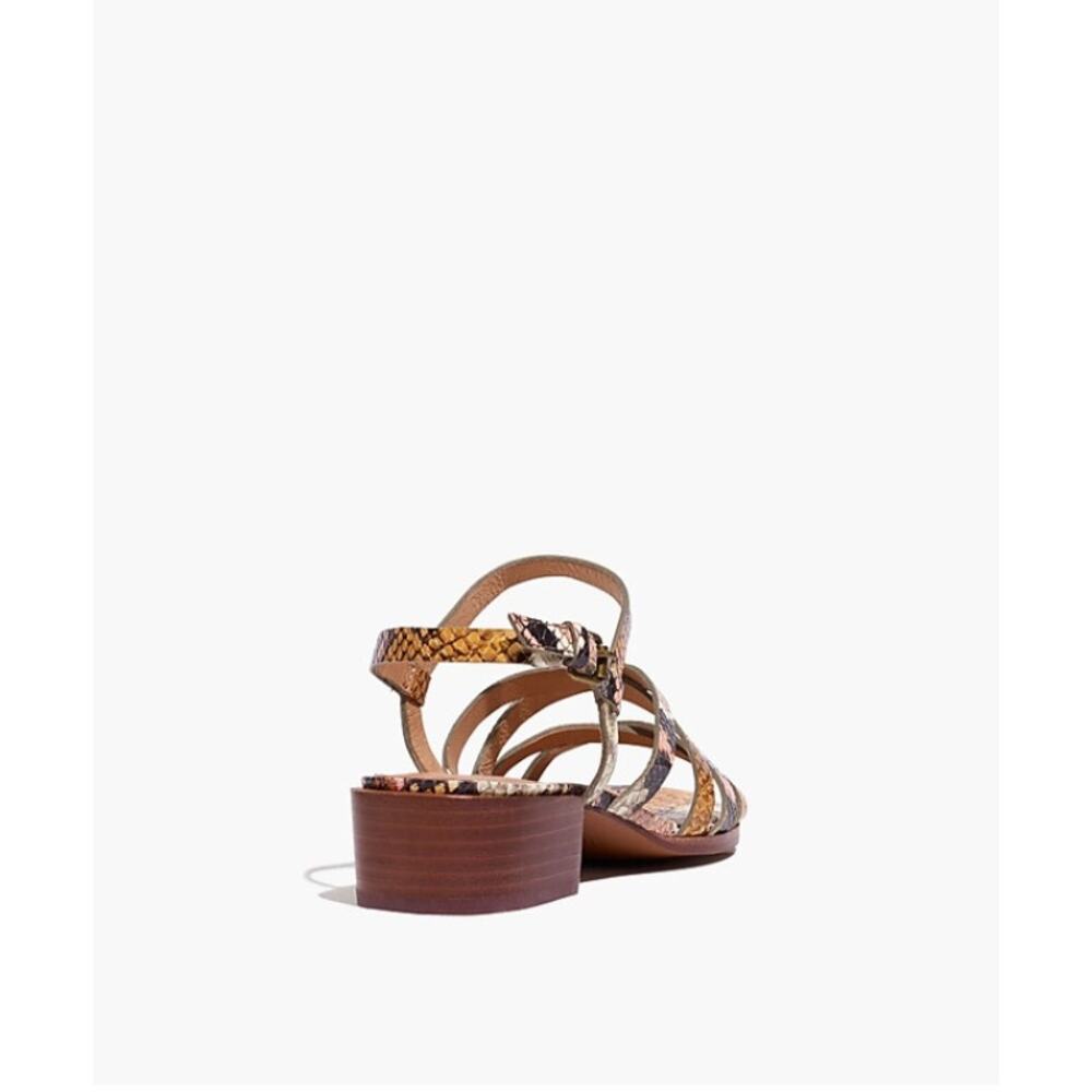 MADEWELL The Lori Sandal in Snake Embossed Leather AH727 // 9 - Picture 11 of 11